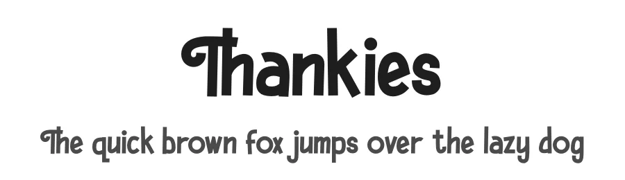 Thankies by Figuree Studio — Decorative Font