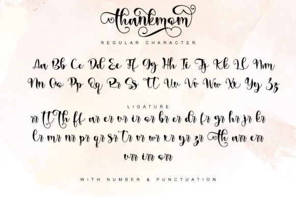 Thankmom Font by Stefani Letter — Script Handwritten Font — thumbnail 9