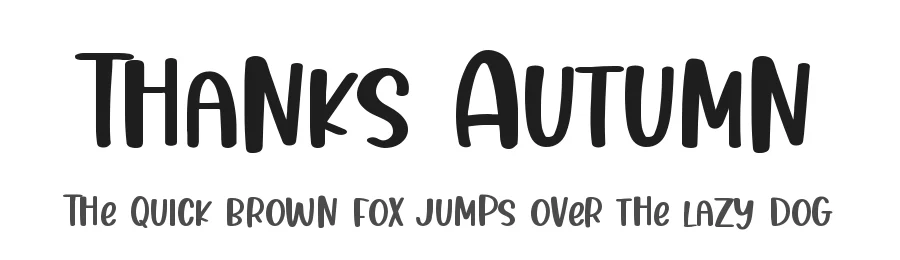 Thanks Autumn by DM Letter Studio - Dimas Prasetyo — Decorative Font