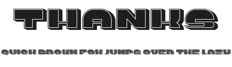 Thanks by Vladimir Nikolic — Decorative Font