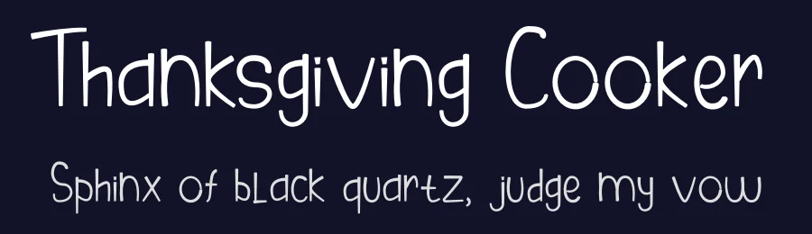 Thanksgiving Cooker by Attype Studio — Decorative Font — thumbnail 2