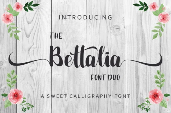 The Bettalia Duo Font by fanastudio β Script Handwritten Font