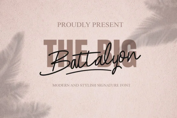 The Big Battalyon Font by SharkStudio — Script Handwritten Font