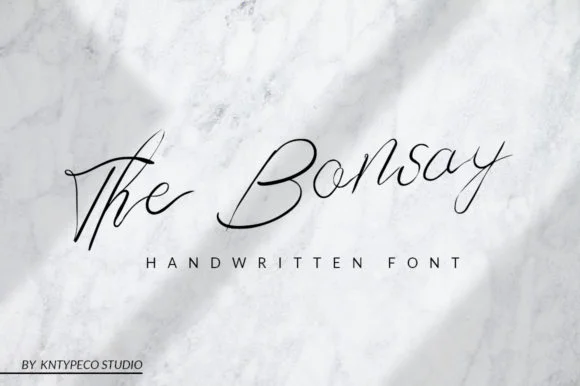 The Bonsay Font by kntypeco — Script Handwritten Font