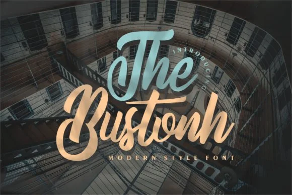 The Bustonh Font by Vunira — Script Handwritten Font