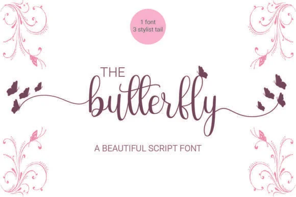 The Butterfly Font by khostudio — Script Handwritten Font