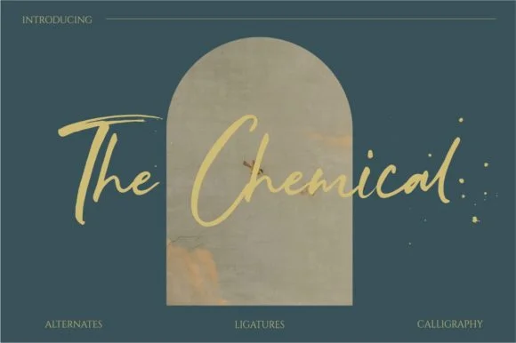 The Chemical Font by Reyrey Blue — Script Handwritten Font