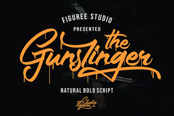 The Gunslinger Font by figuree studio โ Script Handwritten Font