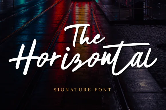 The Horizontal Font by fanastudio — Script Handwritten Font