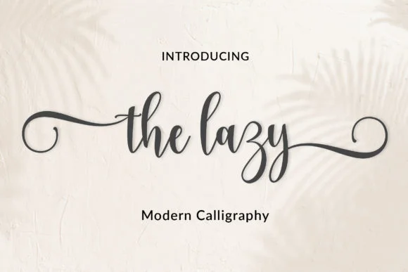 The Lazy Font by Amarlettering — Script Handwritten Font