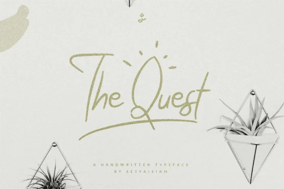 The Quest Font by setyaisiam — Script Handwritten Font