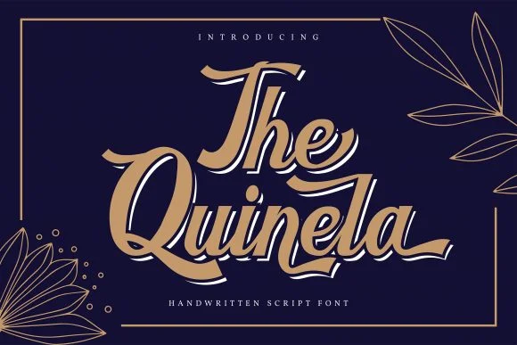 The Quinela Font by Vunira — Script Handwritten Font