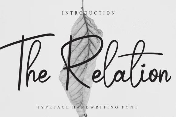 The Relation Font by Roronoa zoro.S.P.D — Script Handwritten Font