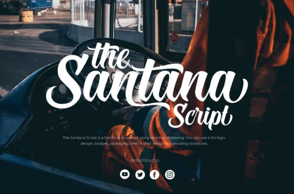 The Santana Script Font by Debut Studio — Script Handwritten Font