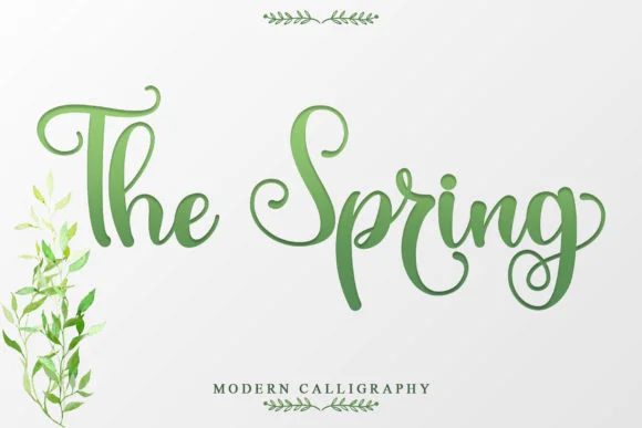 The Spring Font by Sakha Design — Script Handwritten Font