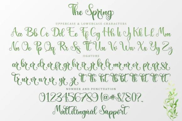 The Spring Font by Sakha Design — Script Handwritten Font — thumbnail 8