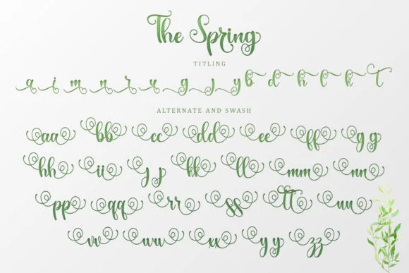 The Spring Font by Sakha Design — Script Handwritten Font — thumbnail 9
