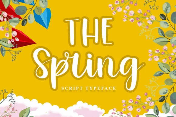 The Spring Font by K_IN Studio by K_IN Studio — Script Handwritten Font