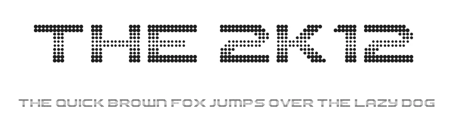 The 2K12 by Jayvee Enaguas — Display Font