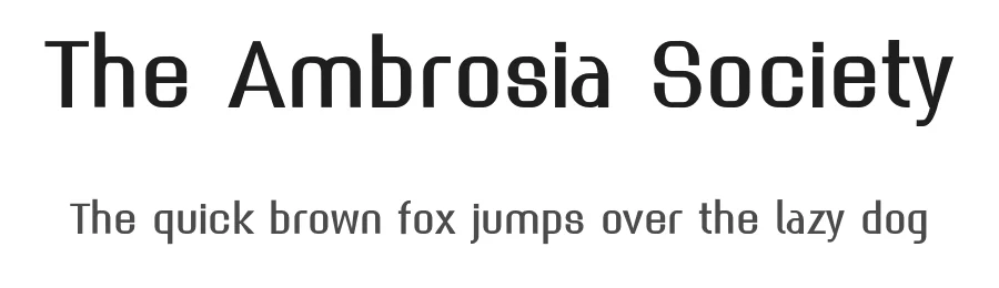 The Ambrosia Society by Geronimo Font Studios — Sans Serif Font