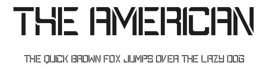 The American by Geronimo Font Studios — Decorative Font