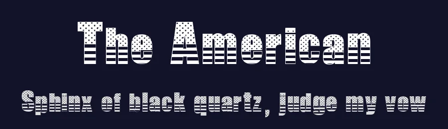 The American by Woodcutter — Decorative Font — thumbnail 2