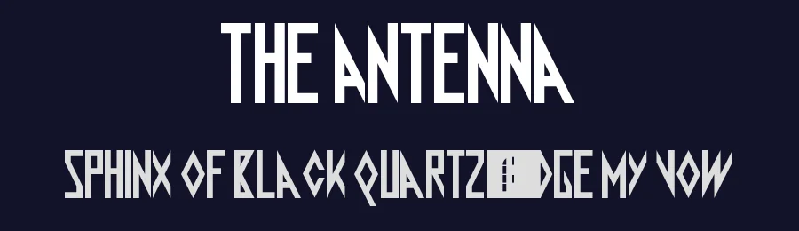 The Antenna by Geronimo Font Studios — Sans Serif Font — thumbnail 2