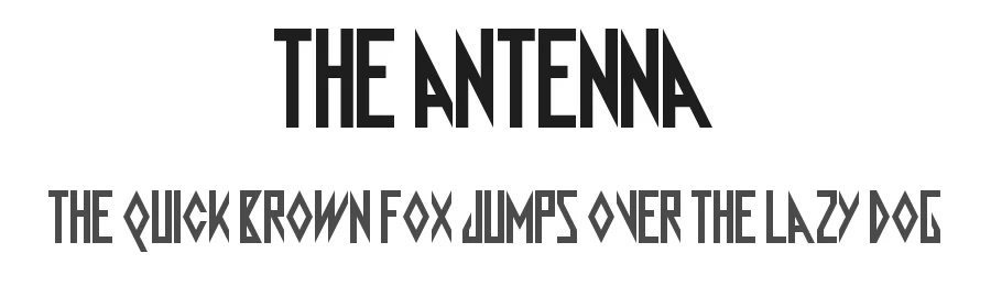 The Antenna by Geronimo Font Studios β Sans Serif Font