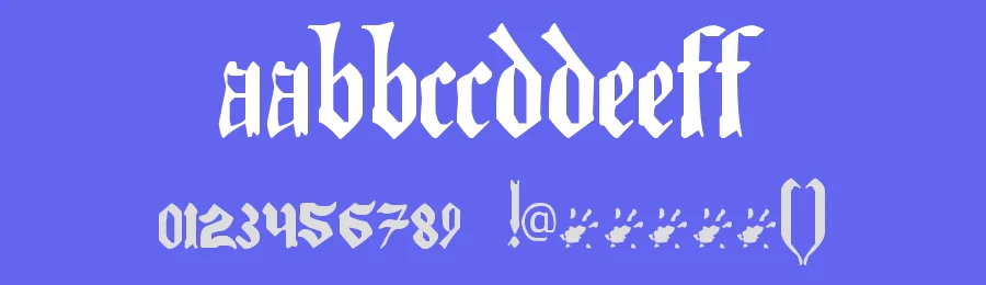 The Art of Illuminating by Staffan Vilcans — Blackletter Font — thumbnail 3