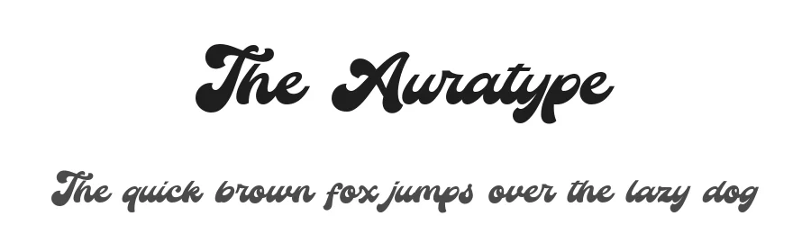 The Auratype by Auratype β Script Handwritten Font