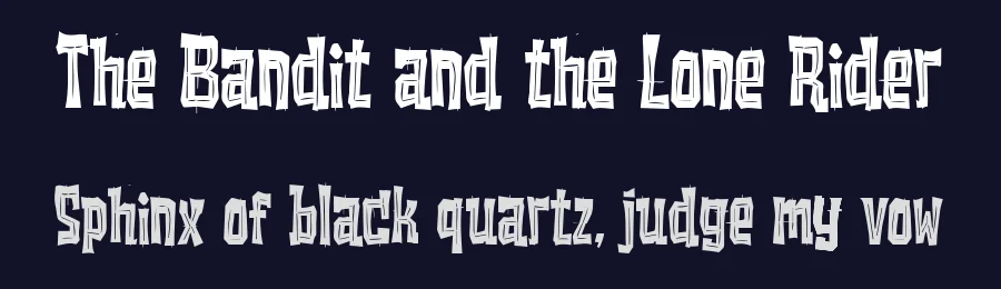 The Bandit and the Lone Rider by BlackFridayFont FMF — Decorative Font — thumbnail 2