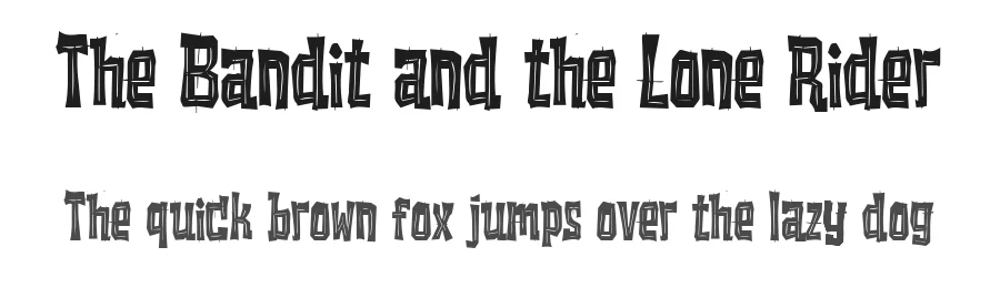 The Bandit and the Lone Rider by BlackFridayFont FMF — Decorative Font