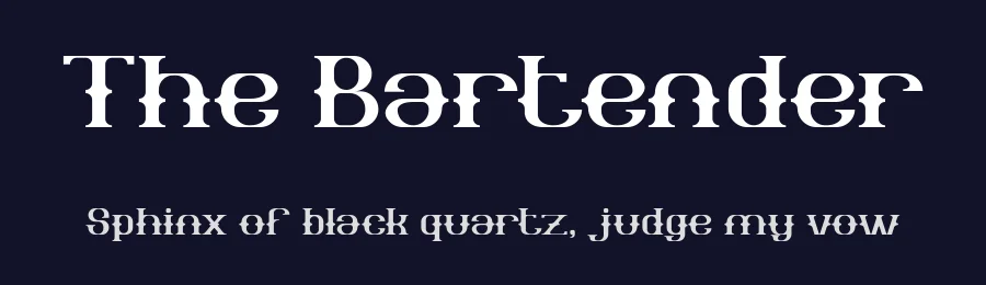 The Bartender by weknow — Decorative Font — thumbnail 2