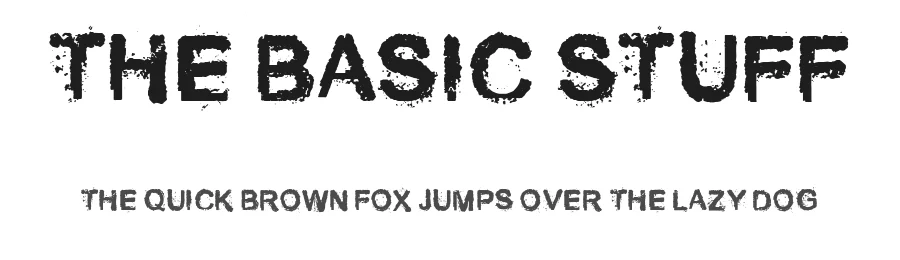 The Basic Stuff