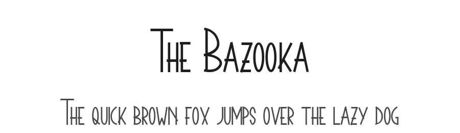 The Bazooka by Faris Fonts Creative — Decorative Font
