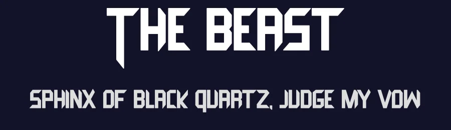 The Beast by Ronin Design — Display Font — thumbnail 2
