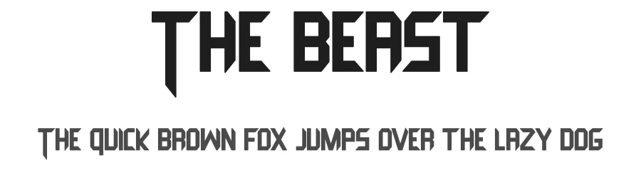 The Beast by Ronin Design β Display Font