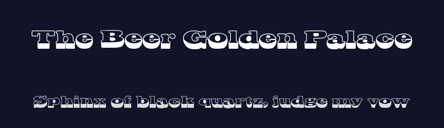 The Beer Golden Palace by Woodcutter — Decorative Font — thumbnail 2