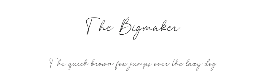 The Bigmaker