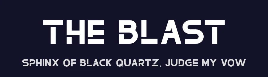 The Blast by Vultype — Sans Serif Font — thumbnail 2