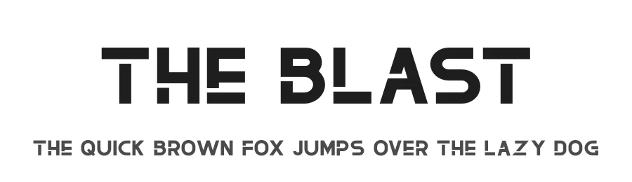 The Blast by Vultype — Sans Serif Font