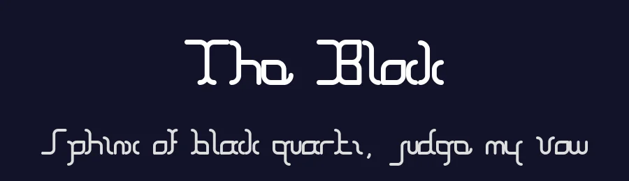The Block by swimmingpoulp — Display Font — thumbnail 2