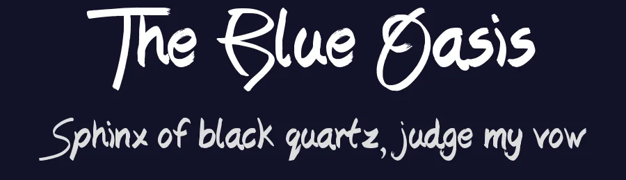 The Blue Oasis by JSH creates — Script Handwritten Font — thumbnail 2
