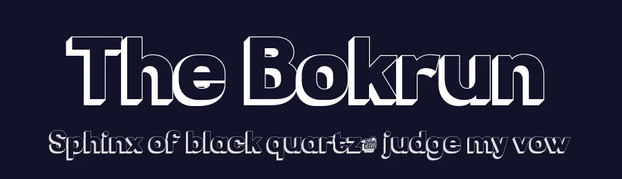 The Bokrun by twinletter — Sans Serif Font — thumbnail 2