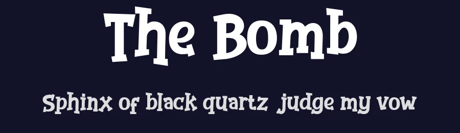 The Bomb by Toko Laris Djaja — Decorative Font — thumbnail 2