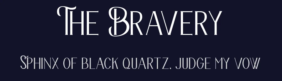 The Bravery by Pollux of Geminorum — Decorative Font — thumbnail 2