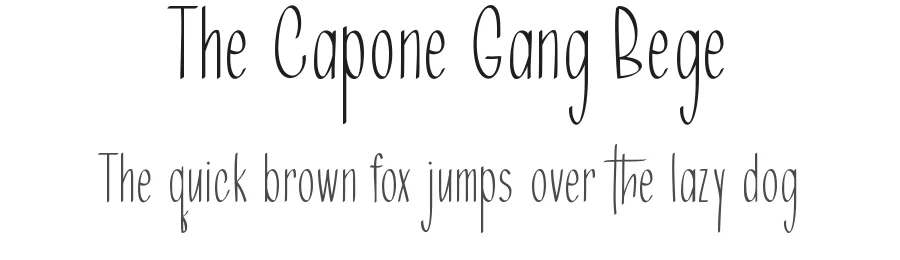 The Capone Gang Bege