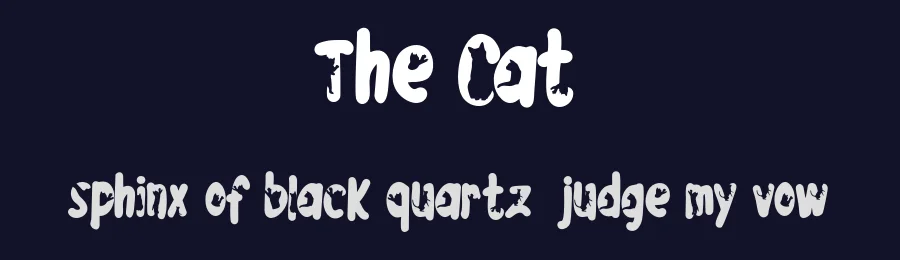 The Cat by Vunira Design — Decorative Font — thumbnail 2