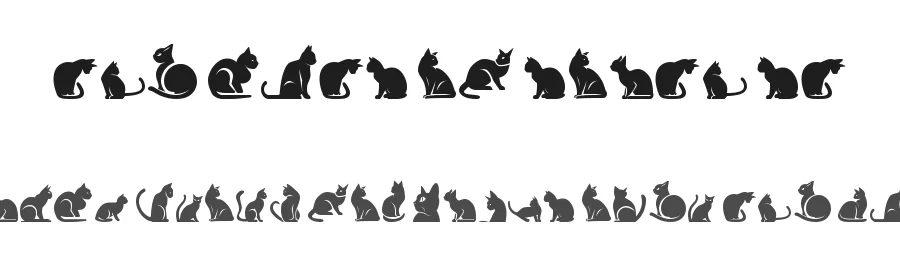 The Cats of South St by Southype — Dingbats Font