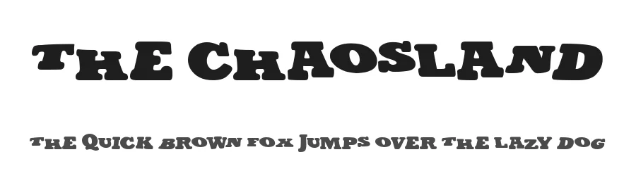 The Chaosland by Woodcutter — Decorative Font